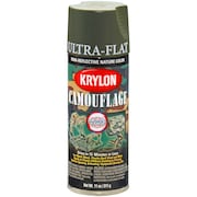 Diversified Brands Krylon Ultra-Flat Olive Camouflage Spray Paint 4293